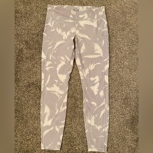 Lululemon Speed Up Tight 28" sz 10 white+grey